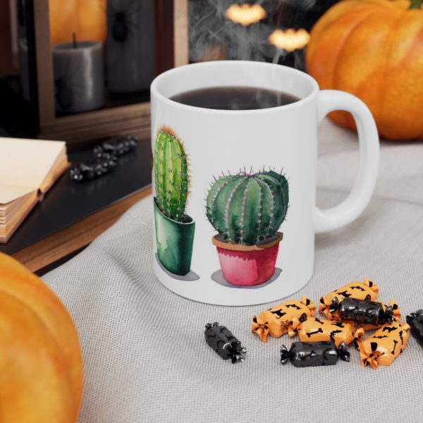 Tasse en céramique cactus aquarelle – Image 14