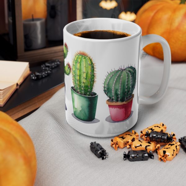 Tasse en céramique cactus aquarelle – Image 7